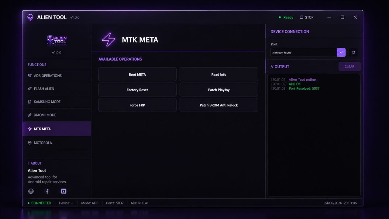 Alien Tool brand support screenshot